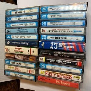 Lot of 11 Musical Cassette Tapes: Soul, Country, Pop, Rock (See Description)